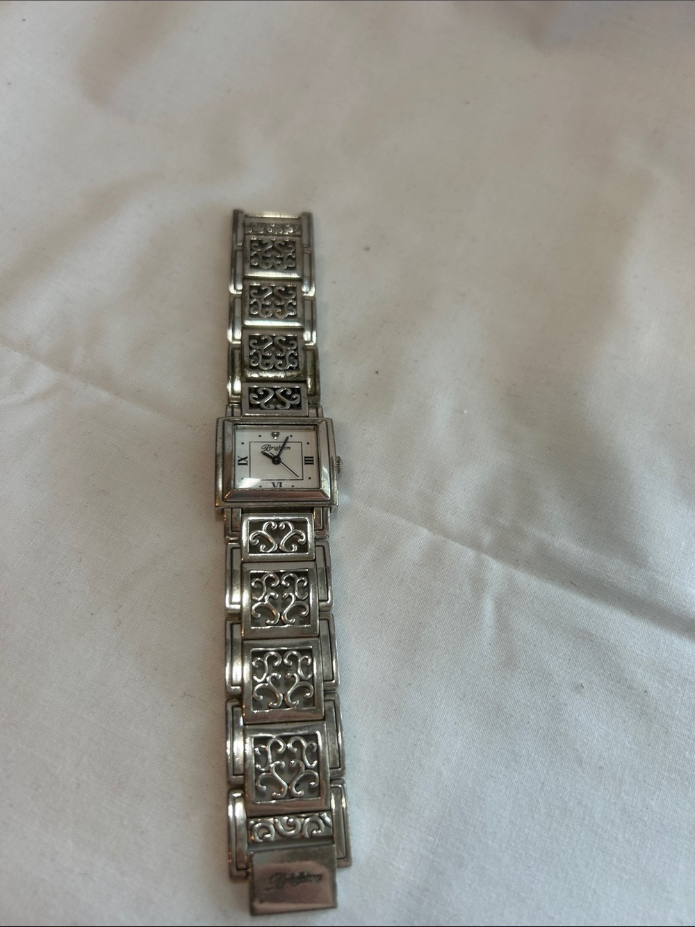 Brighton Silver Filigree Link Bracelet Watch